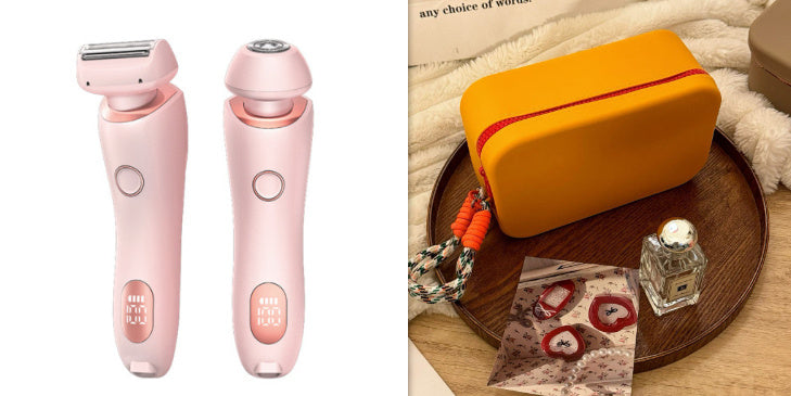 2-in-1 Elektrisch Scheerapparaat voor Vrouwen – Pijnloos, Waterdicht en USB Oplaadbaar