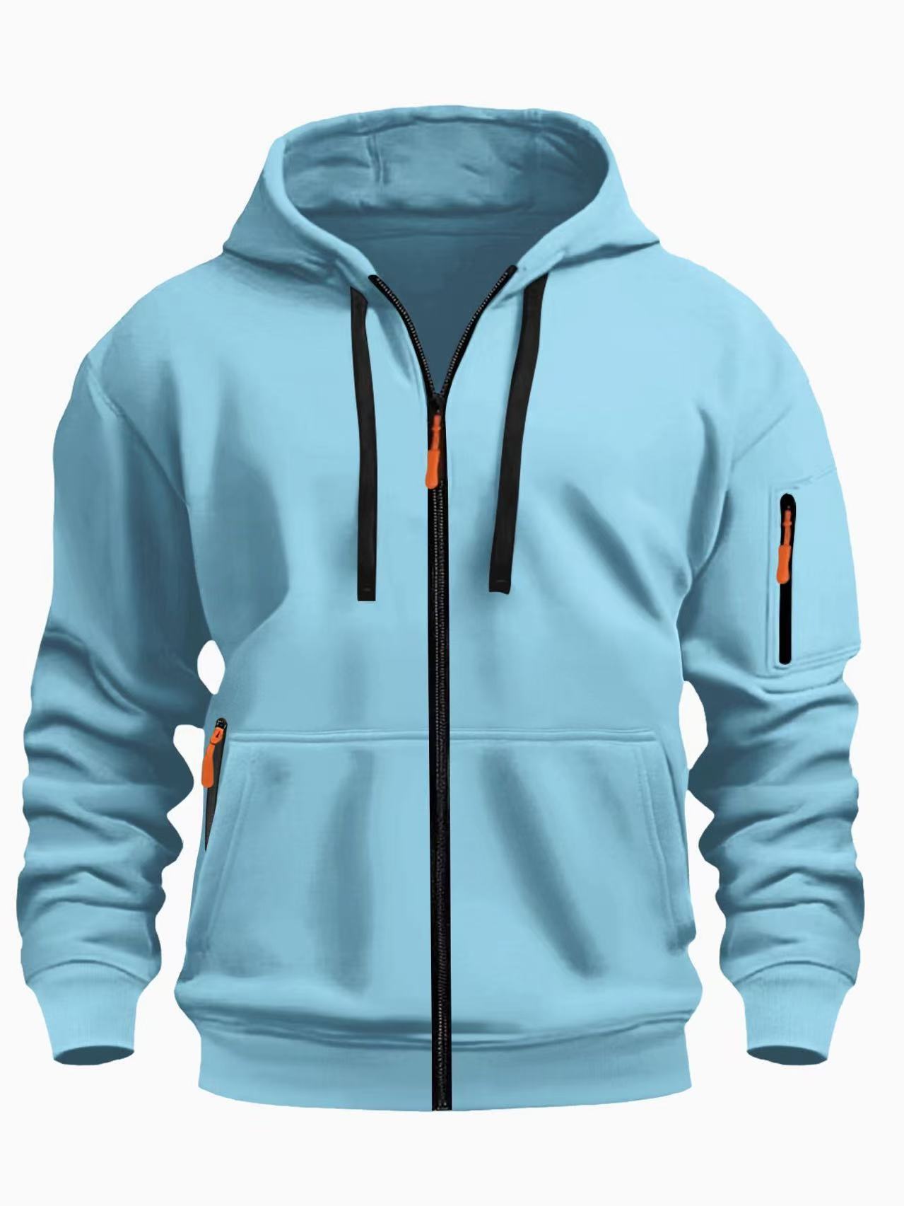 Heren Gevoerde Warme Cardigan - Met Capuchon