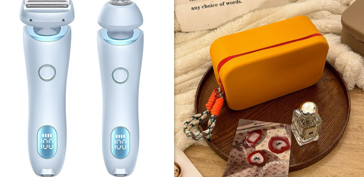 2-in-1 Elektrisch Scheerapparaat voor Vrouwen – Pijnloos, Waterdicht en USB Oplaadbaar