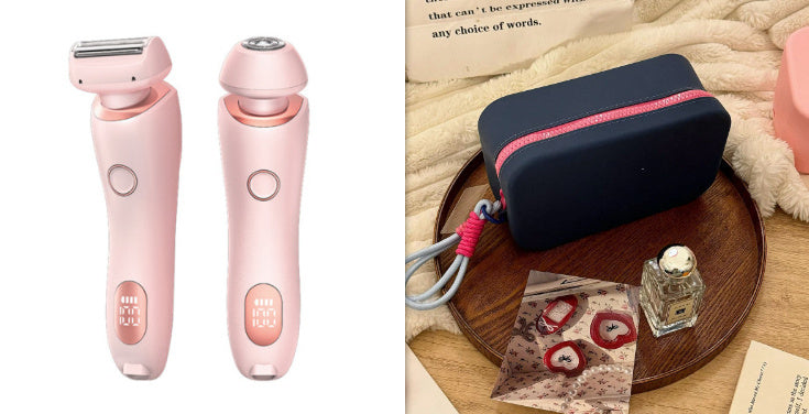 2-in-1 Elektrisch Scheerapparaat voor Vrouwen – Pijnloos, Waterdicht en USB Oplaadbaar