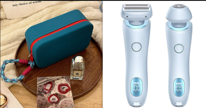 2-in-1 Elektrisch Scheerapparaat voor Vrouwen – Pijnloos, Waterdicht en USB Oplaadbaar