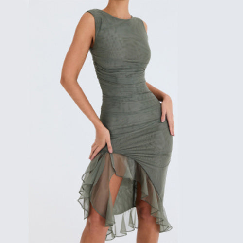 Dames Elegante Mid-Length Nauwsluitende Jurk