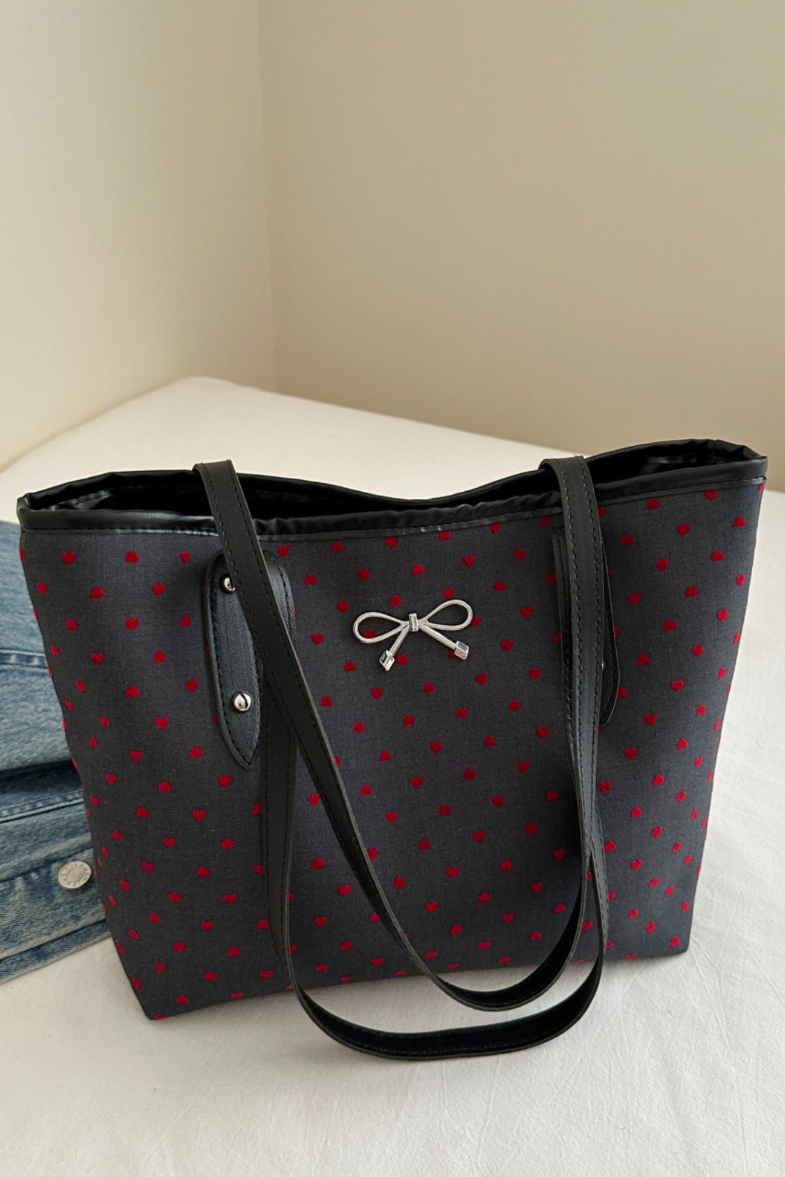 Polyester Tote Bag met strik