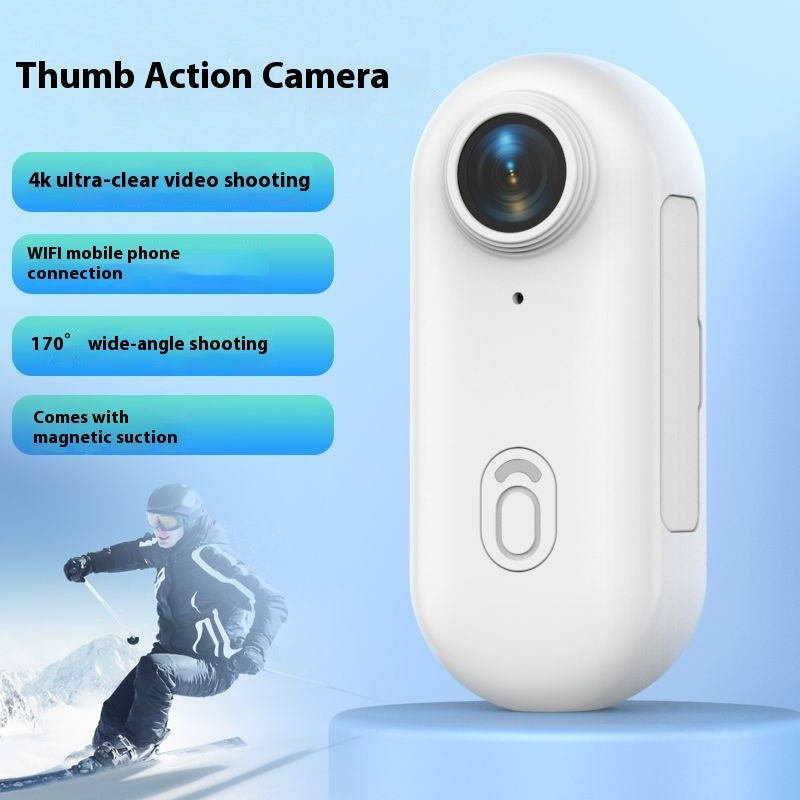 Compacte 4K Action Cam – Helm- & Fietsbevestiging