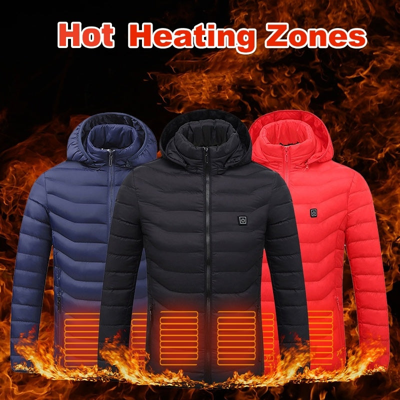 Verwarmde bodywarmer met Afneembare Capuchon