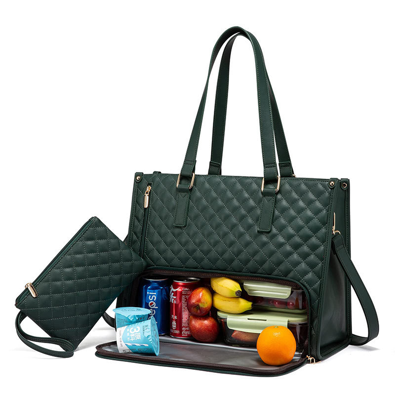 Isolerende Lunchbag met Schouderband & Laptopvak – Ruim, Lekvrij & Stijlvol