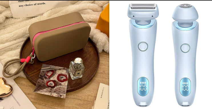2-in-1 Elektrisch Scheerapparaat voor Vrouwen – Pijnloos, Waterdicht en USB Oplaadbaar