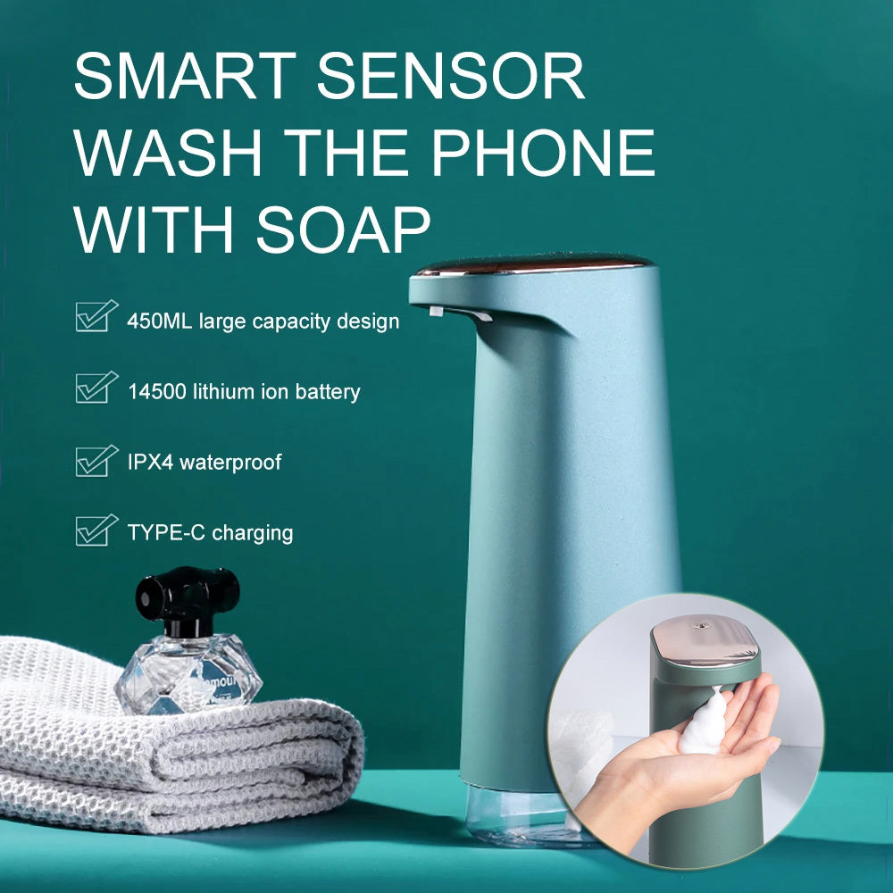 Automatische Zeepdispenser Met  Infrarood Sensor - USB-Oplaadbaar