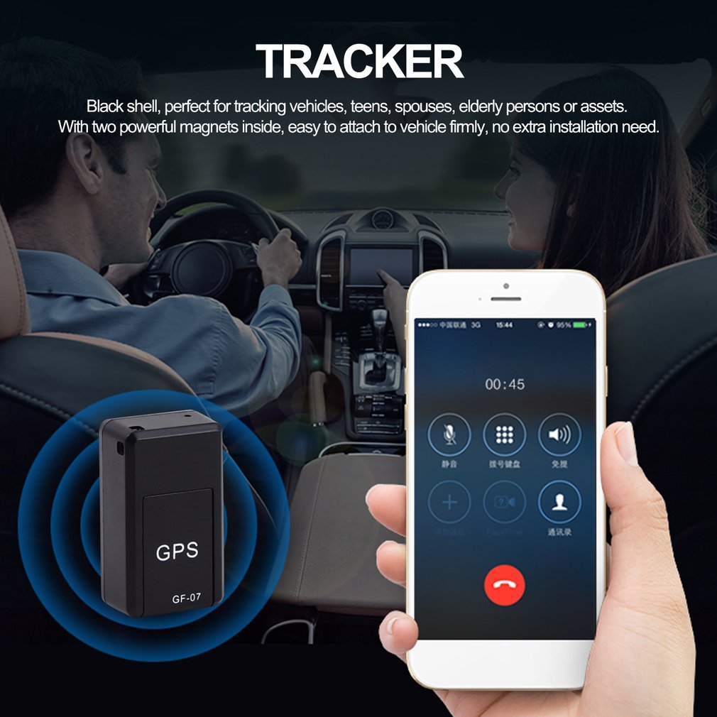 Mini GPS Tracker Magnetisch – Live Tracking & Spraakopname