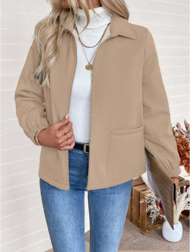 Dames Gevoerde Cardigan – Met rits