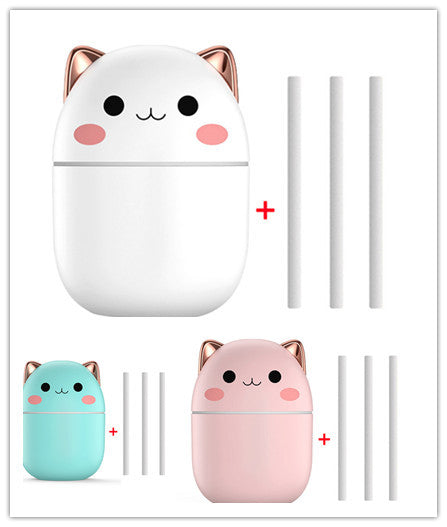 Kat Design Luchtbevochtiger – Stille USB Aroma Diffuser met LED & Koele Mist