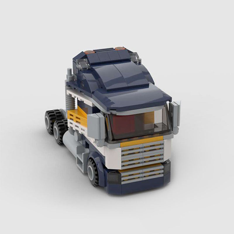 Bouwstenen Truck – Creatieve Speelset in Blauw, Compatibel met Bekende Merken