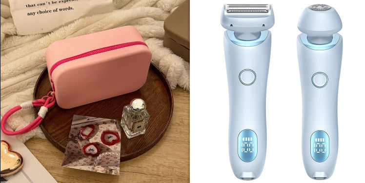 2-in-1 Elektrisch Scheerapparaat voor Vrouwen – Pijnloos, Waterdicht en USB Oplaadbaar