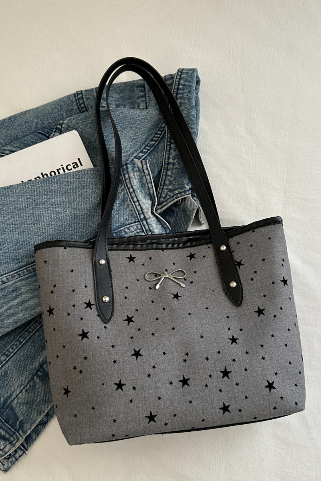 Polyester Tote Bag met strik