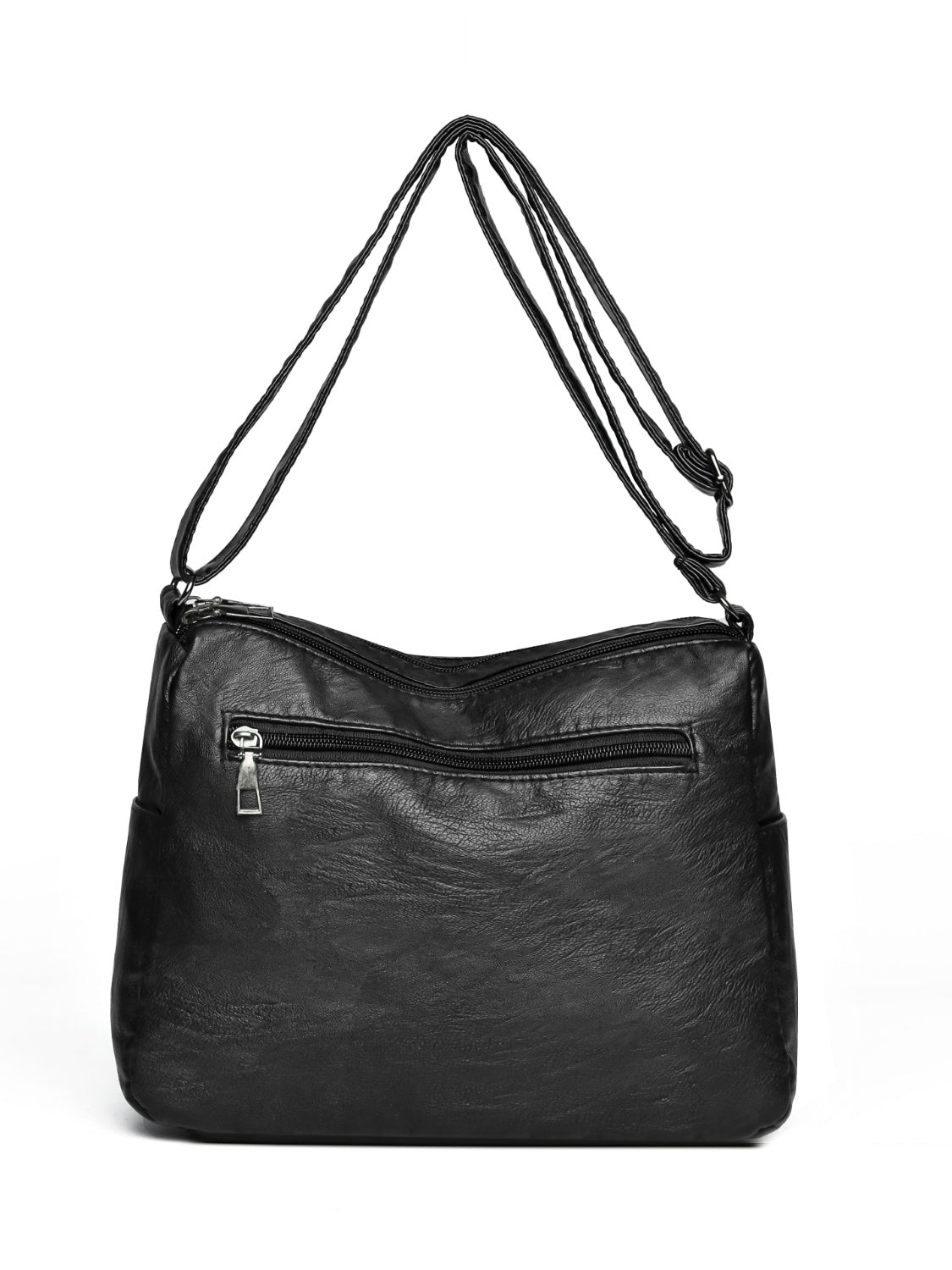 Adjustable Strap PU Leather Shoulder Bag