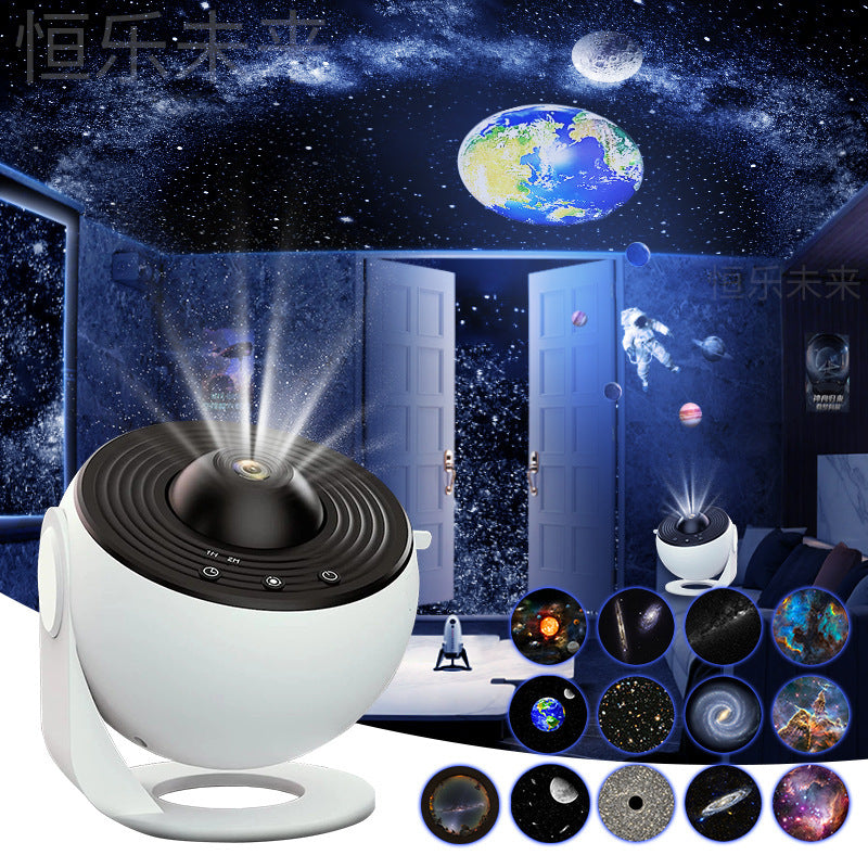 12-in-1 Planetarium Projector – Galaxy Beamer met 360° Rotatie & Films