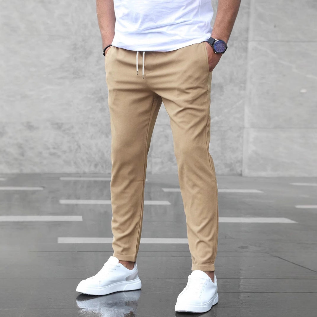 Heren Straight-Leg Broek – Modern & Comfortabele