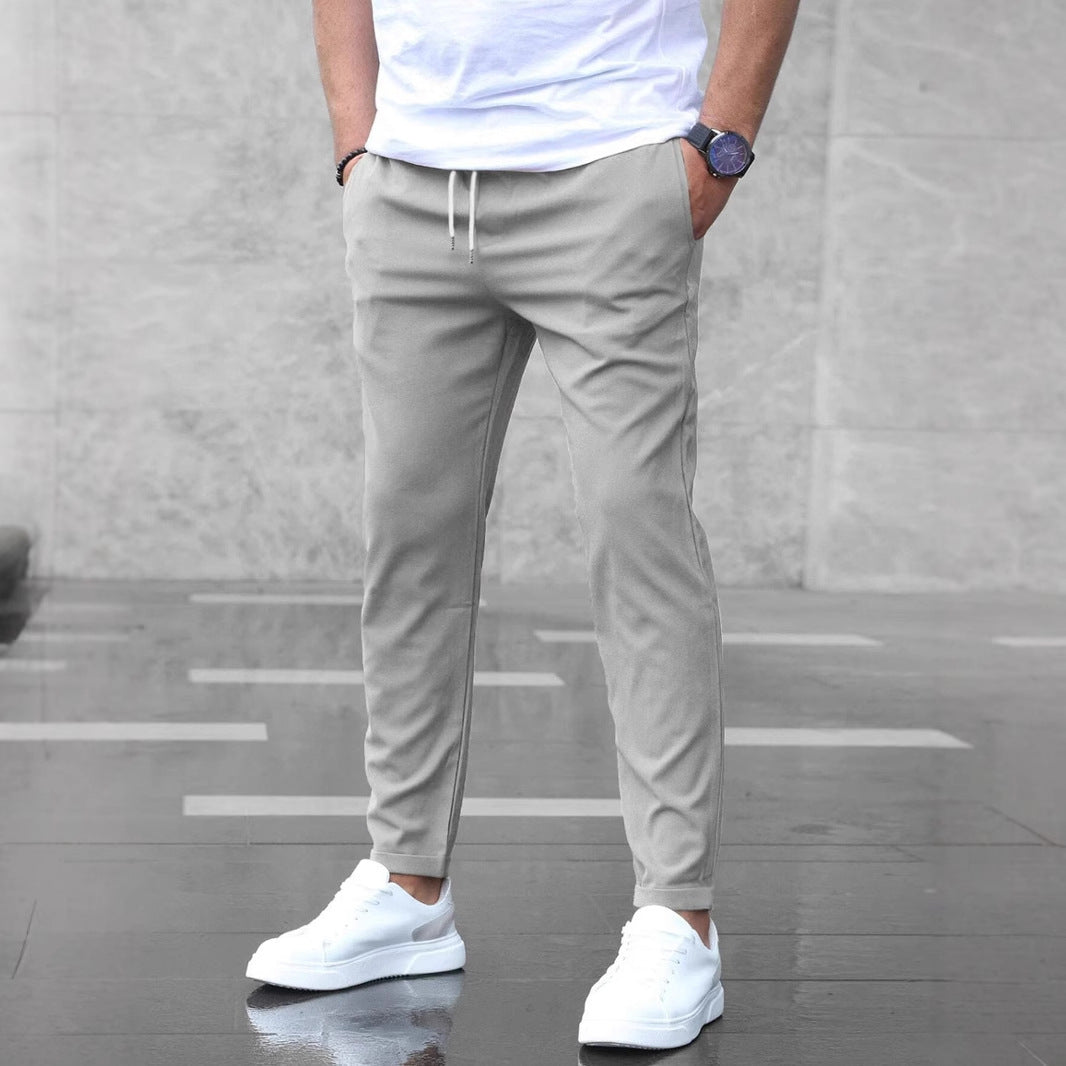 Heren Straight-Leg Broek – Modern & Comfortabele