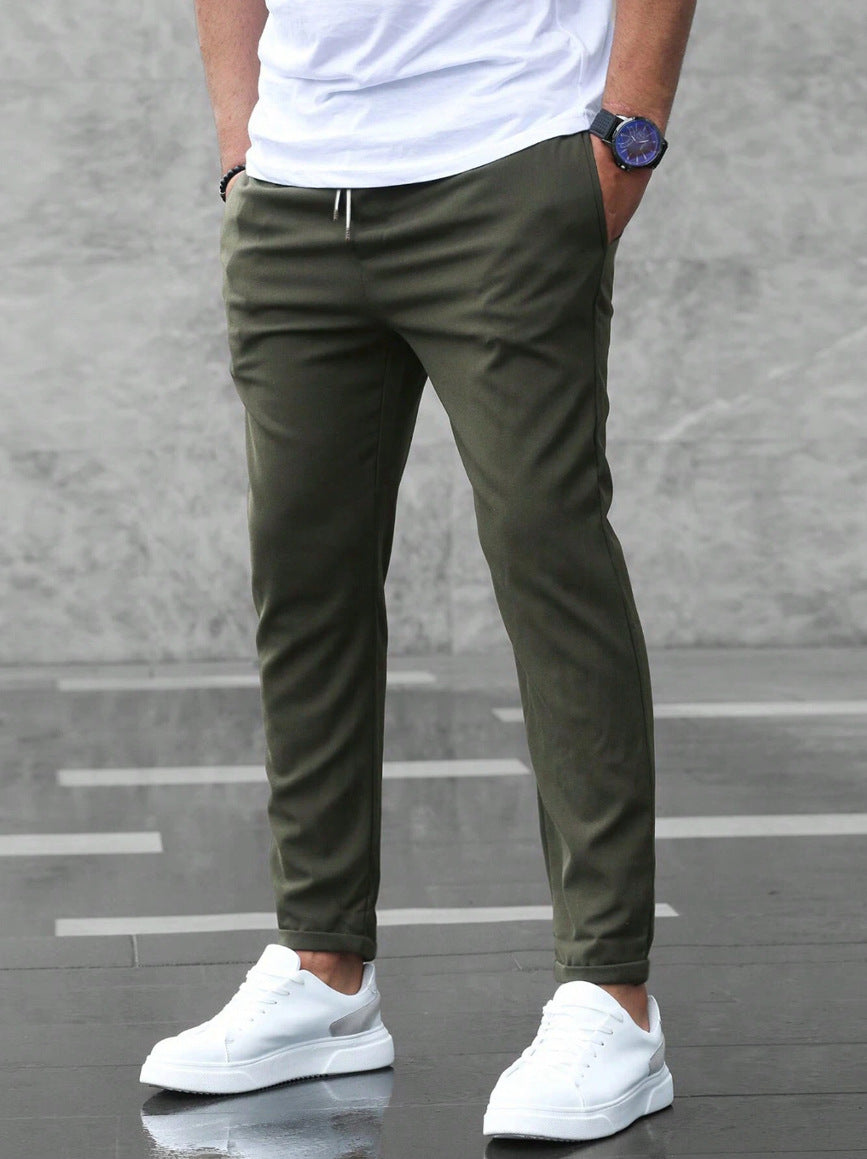 Heren Straight-Leg Broek – Modern & Comfortabele