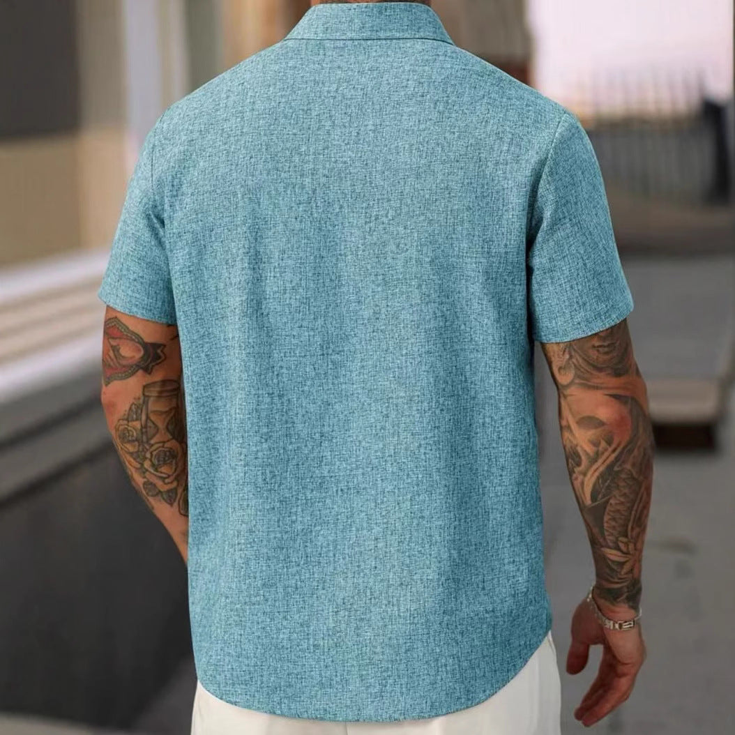 Heren Linnen Overhemd – Luchtig Zomer Shirt