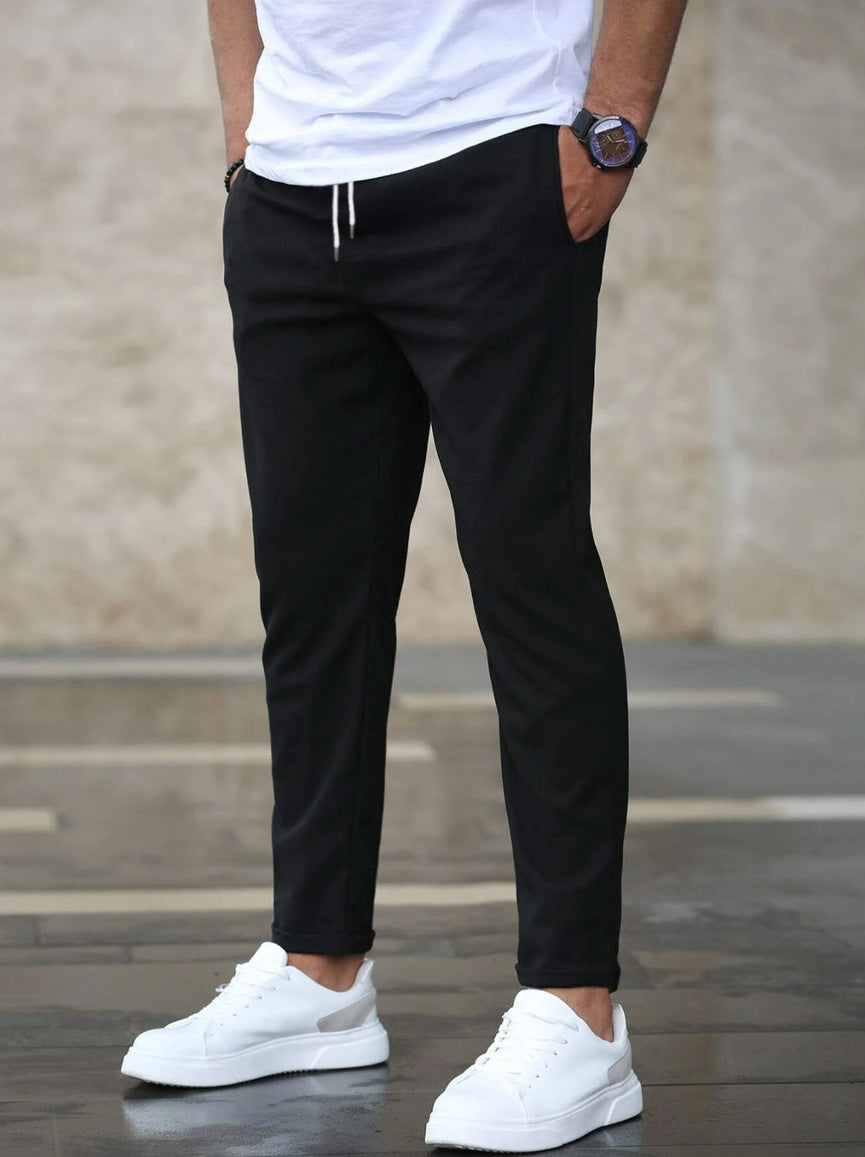 Heren Straight-Leg Broek – Modern & Comfortabele