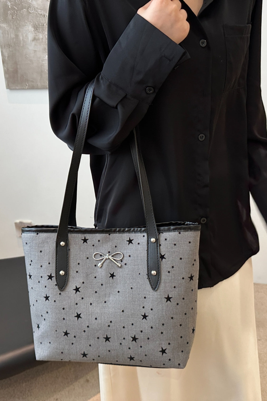 Polyester Tote Bag met strik