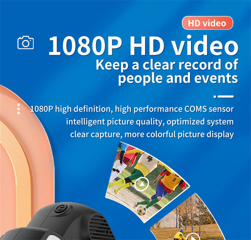 Compacte Mini Camera - 1080P HD met Scherm & SD Support