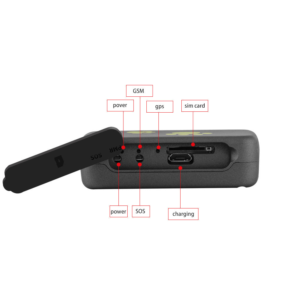 Draagbare GPS Tracker - Met SOS & Stappenteller - Compatibel met Android & iOS
