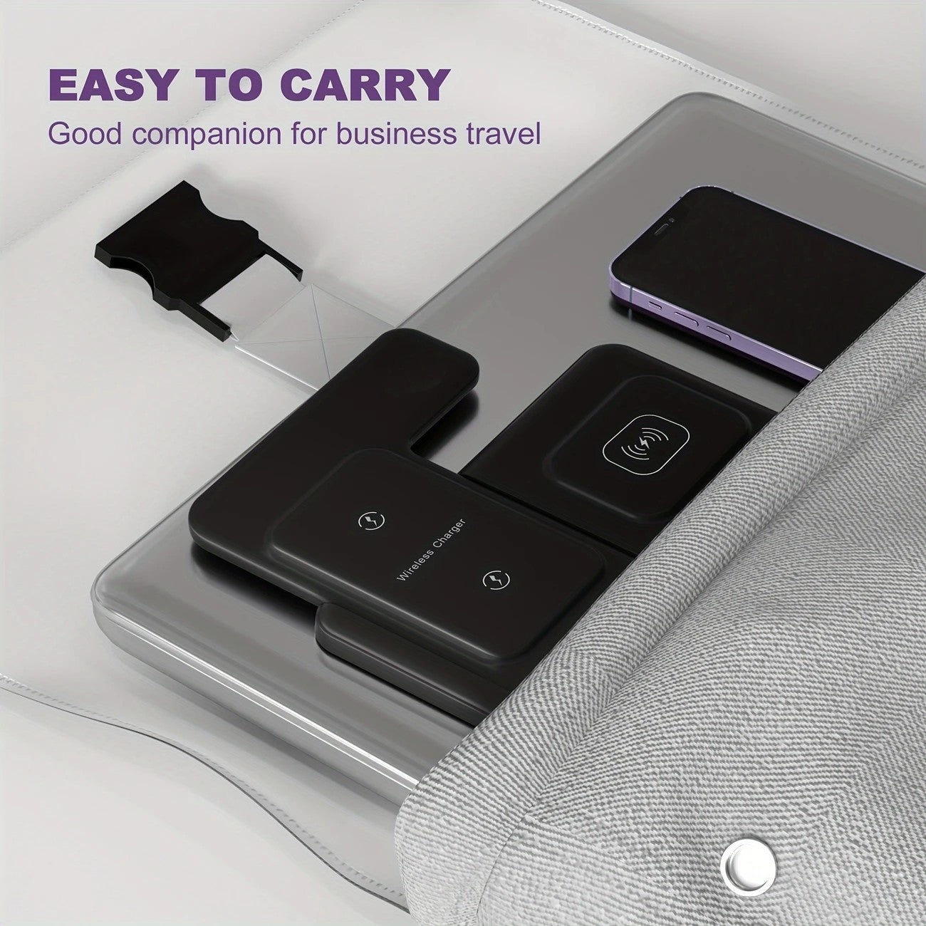 Draadloos 3-in-1 Oplaadstation – Snellader voor iPhone, Apple Watch & AirPods