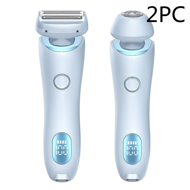 2-in-1 Elektrisch Scheerapparaat voor Vrouwen – Pijnloos, Waterdicht en USB Oplaadbaar