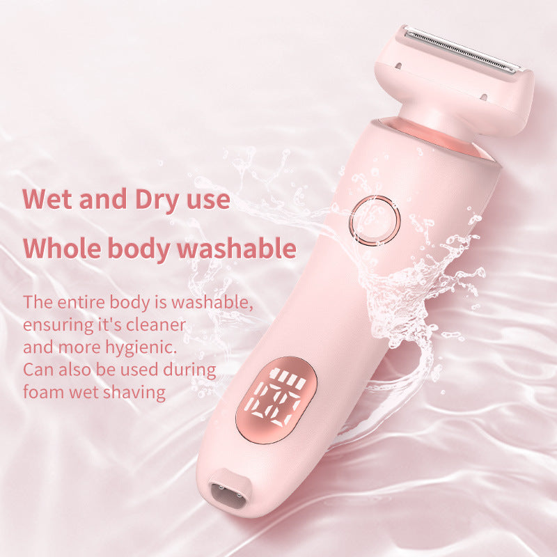 2-in-1 Elektrisch Scheerapparaat voor Vrouwen – Pijnloos, Waterdicht en USB Oplaadbaar