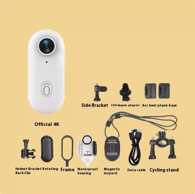 Compacte 4K Action Cam – Helm- & Fietsbevestiging
