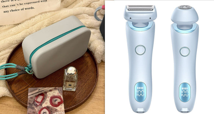 2-in-1 Elektrisch Scheerapparaat voor Vrouwen – Pijnloos, Waterdicht en USB Oplaadbaar