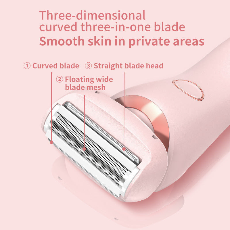 2-in-1 Elektrisch Scheerapparaat voor Vrouwen – Pijnloos, Waterdicht en USB Oplaadbaar