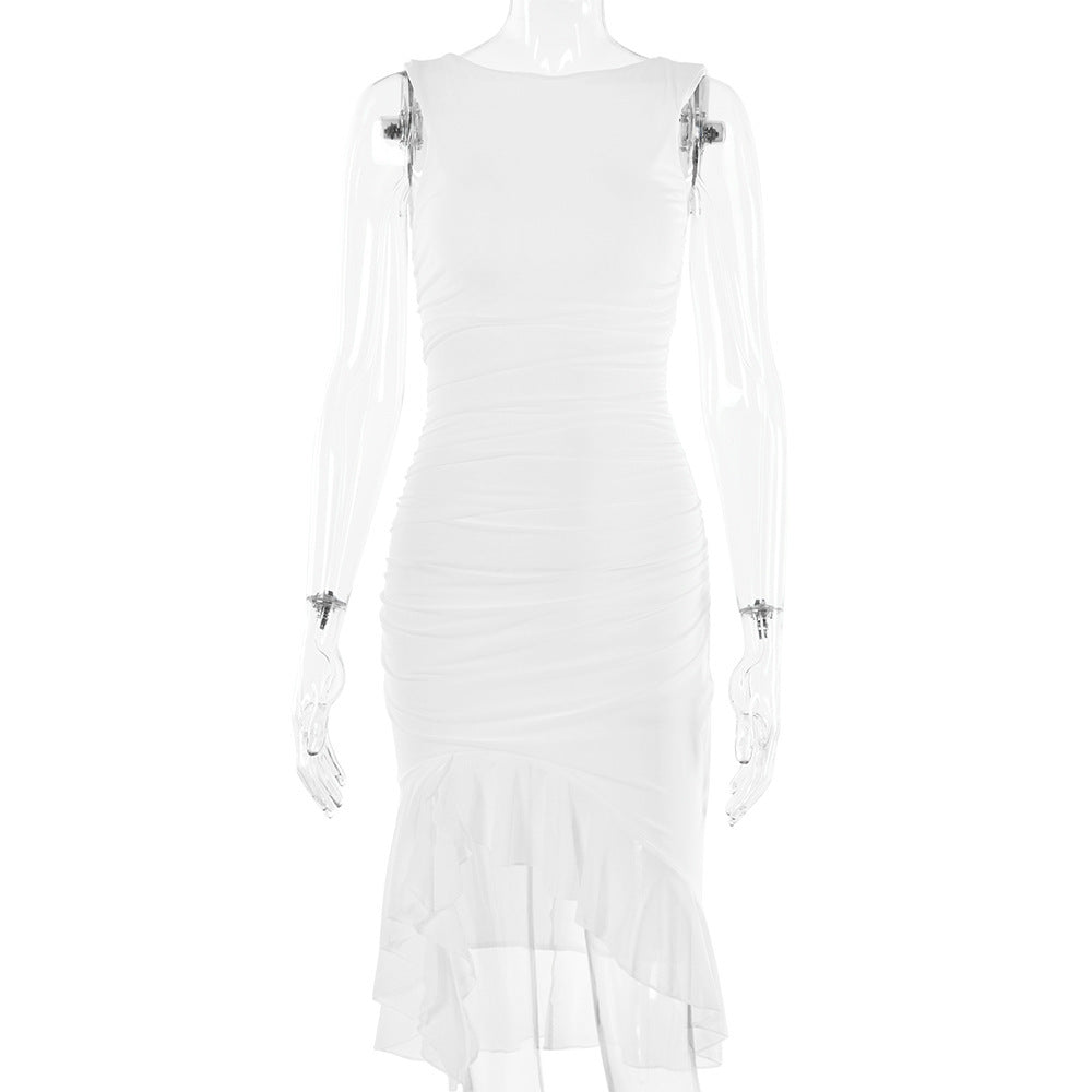 Dames Elegante Mid-Length Nauwsluitende Jurk