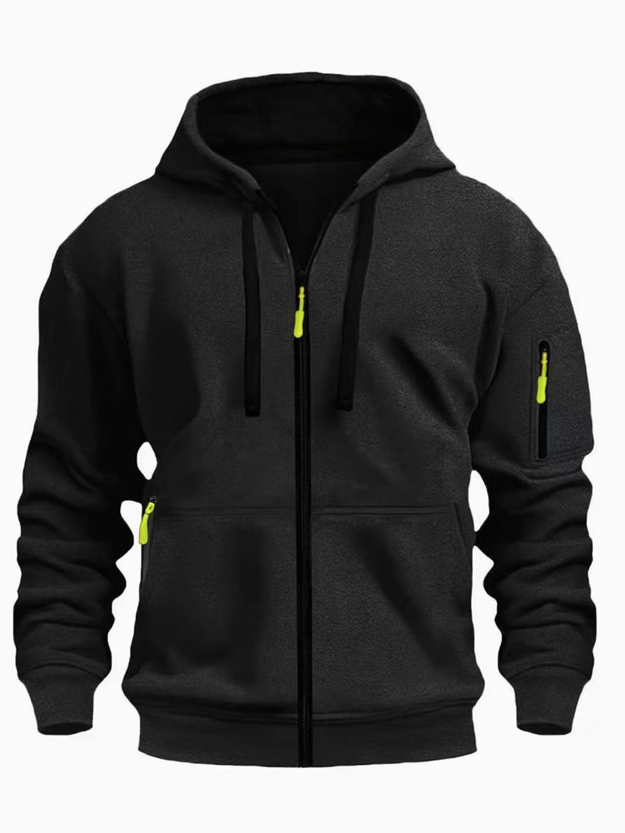 Heren Gevoerde Warme Cardigan - Met Capuchon