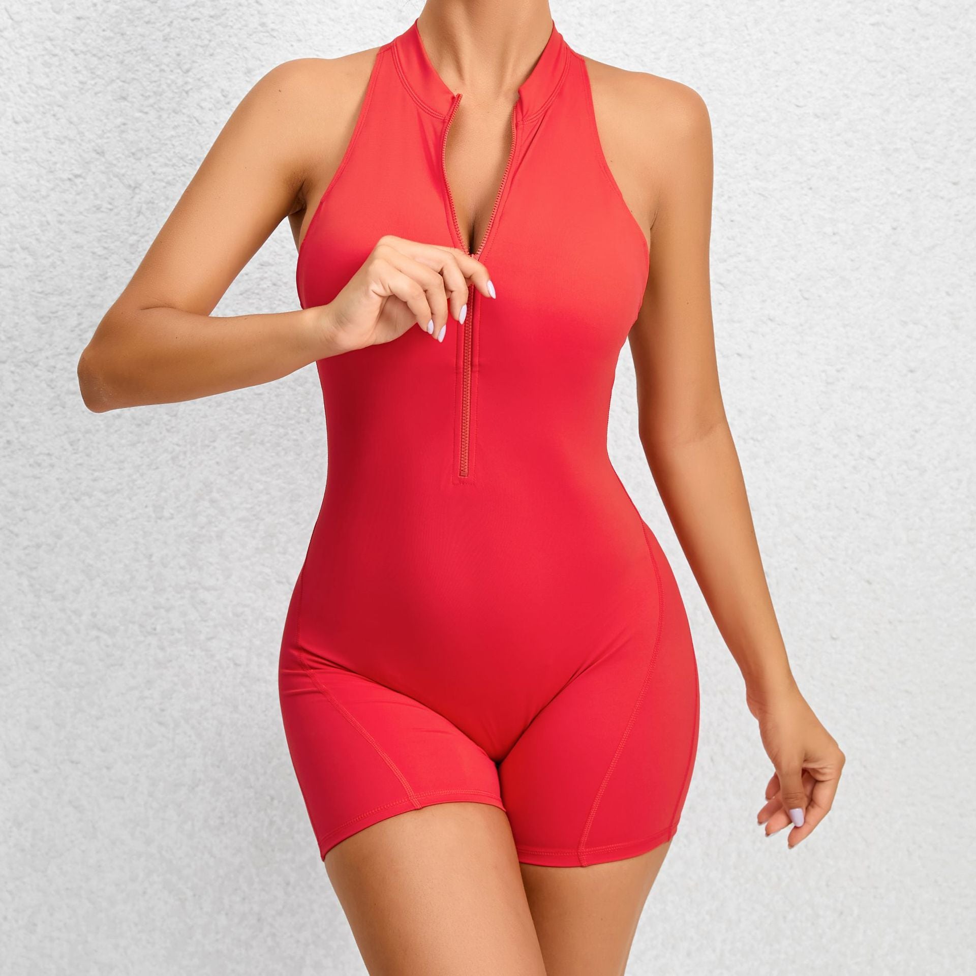 Dames Naadloze Trendy Jumpsuit Kort - Zacht & Rekbaar