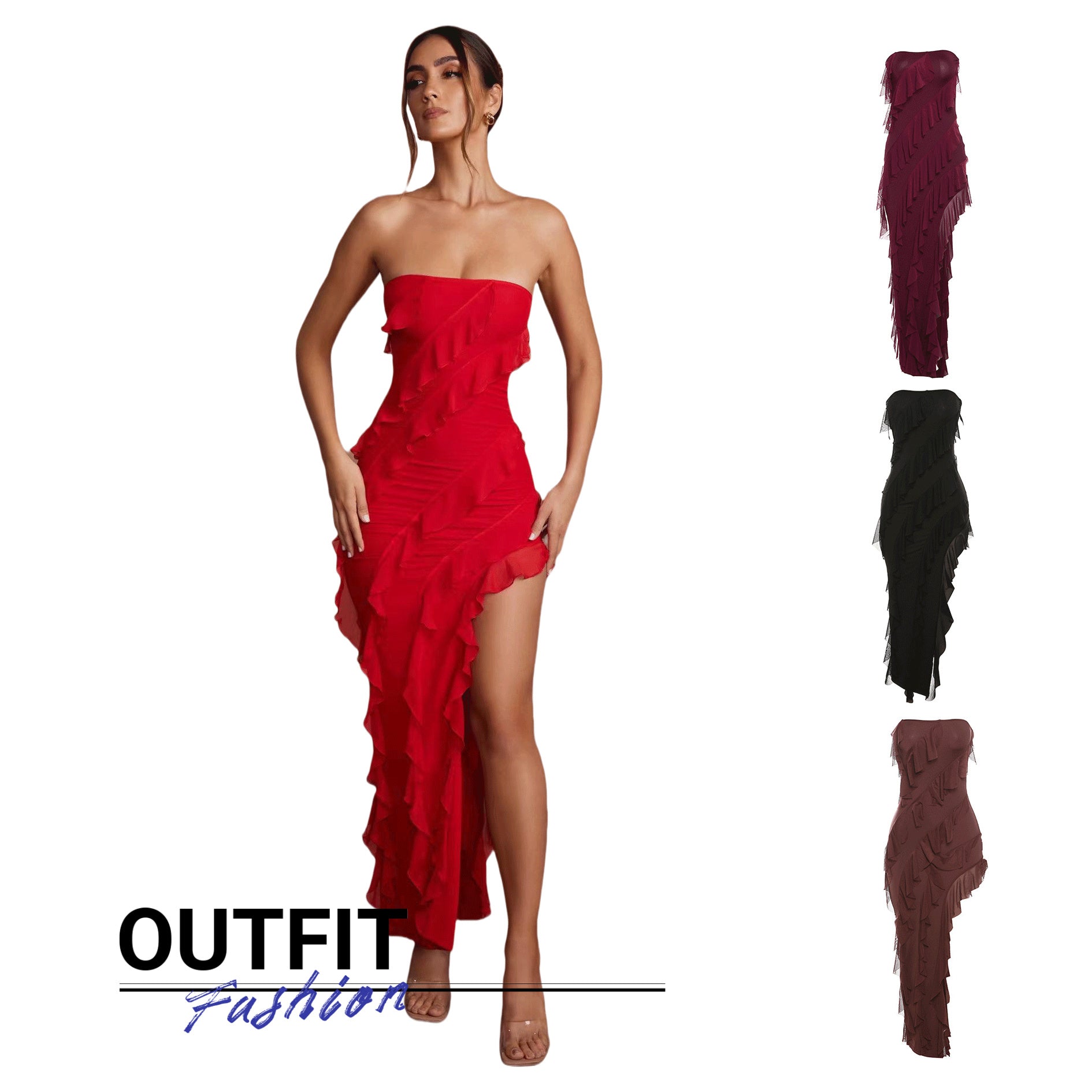 Damesjurk Lang met Hoge Taille – Elegante Look