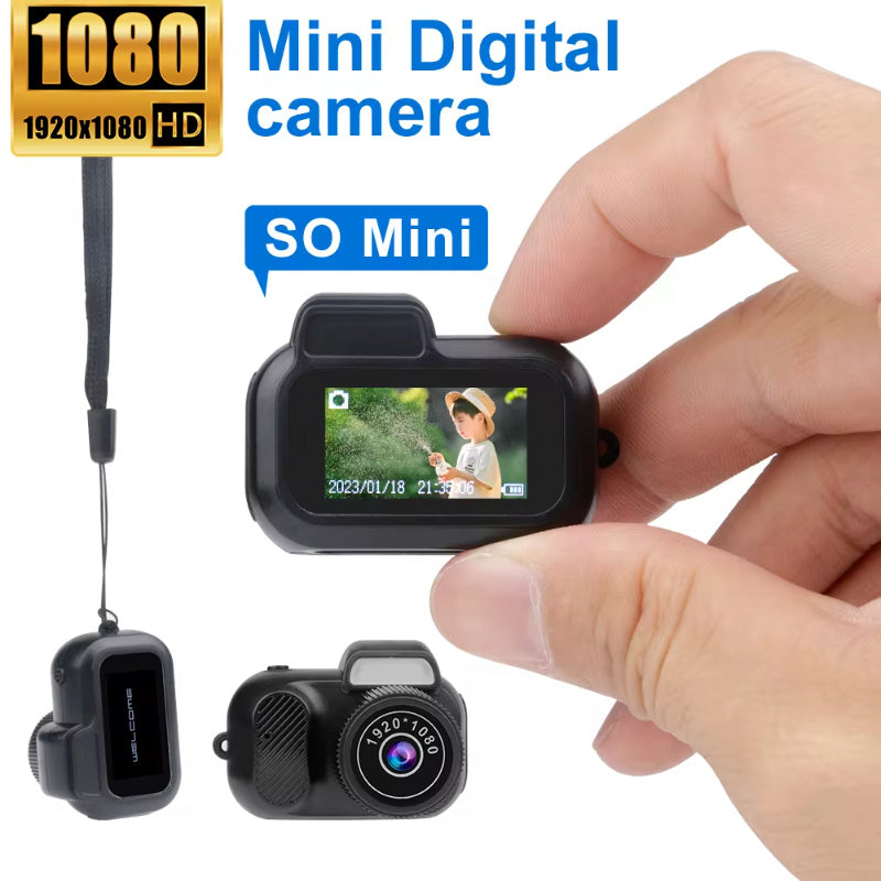 Compacte Mini Camera - 1080P HD met Scherm & SD Support