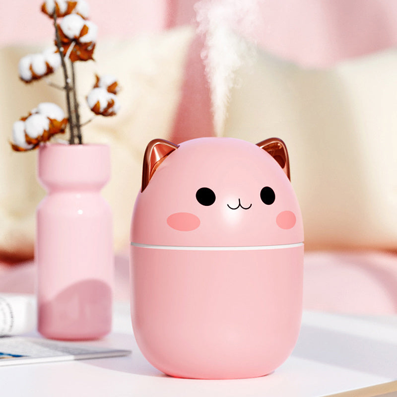 Kat Design Luchtbevochtiger – Stille USB Aroma Diffuser met LED & Koele Mist
