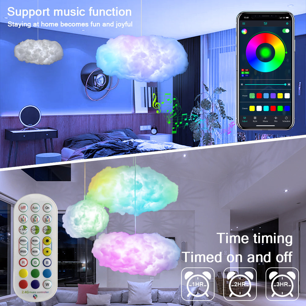 USB Cloud Light – RGBIC Sfeerverlichting met App Control & Muzieksynchronisatie